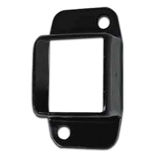 [BKRB447] Steel Bracket  30x30 Double Lugs Two Holes - BLACK