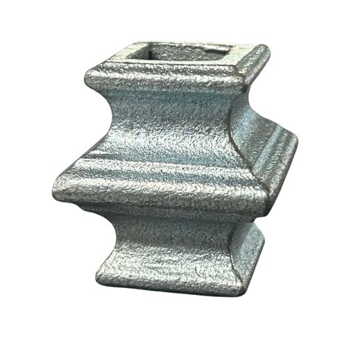 [MT128] Steel Cast Knuckle 40x40mm for Square 17mm Dia - Zinc Plated