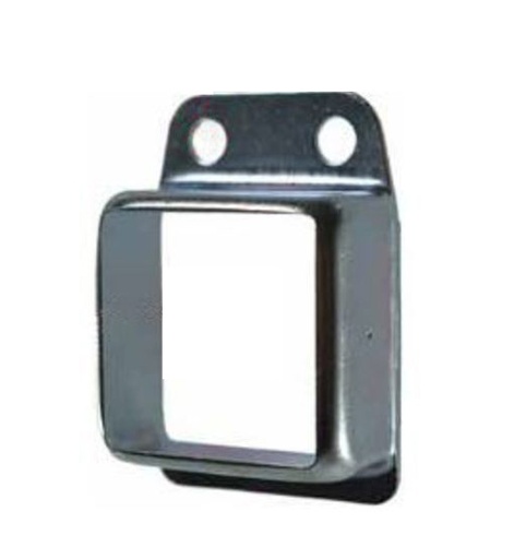 [BKRB495] Steel Fence Rail Bracket, 40x40mm Tube, Single Lug, 2 Hole