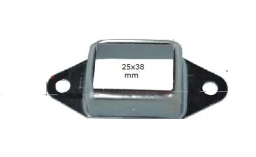 [BKRB460] Steel Fence Rail Bracket, 38x25mm Tall Tube, Double Lug, 2 Hole