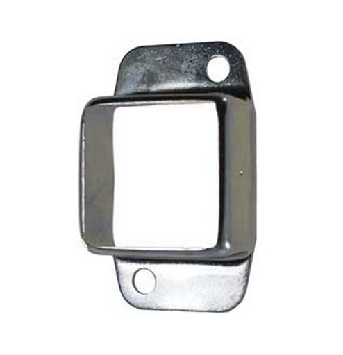 [BKRB445] Steel Fence Rail Bracket, 30x30mm Tube, Double Lug, 2 Hole