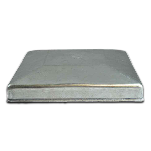 [CPSQ682] Steel Galvabond Post End Cap fit tube size 125x125mm - Zinc