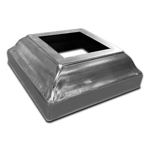 [SE702] Square Steel Base Plate Cover: 50x50mm Post, 100x100mm Base