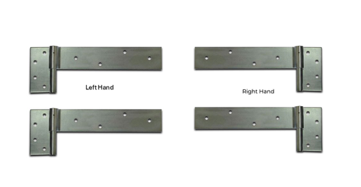 [HN618] Strap Hinge 300x50mm 14mm pin For gates up to 100 kgs - both LEFT and RIGHT PAIRS