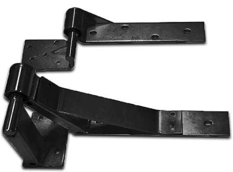 [HGRH485] Residential Rising Gate Hinges - Type A, Black, LH Side - Pair