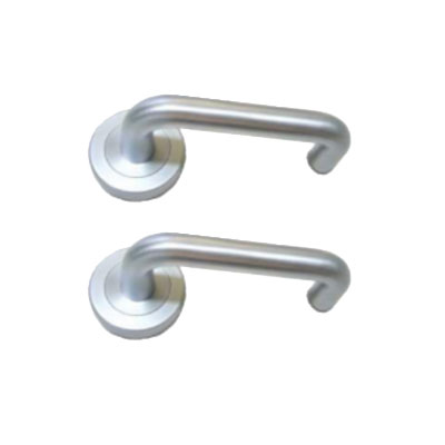 [FK255] Swing Gate Stainless Steel Lever Handle D shaped Satin Chrome
