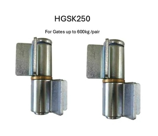 [HGSK250] Zinc Plated Weld-On Shackle Hinges - Silver, 20mm Pin, 600kg - Pair