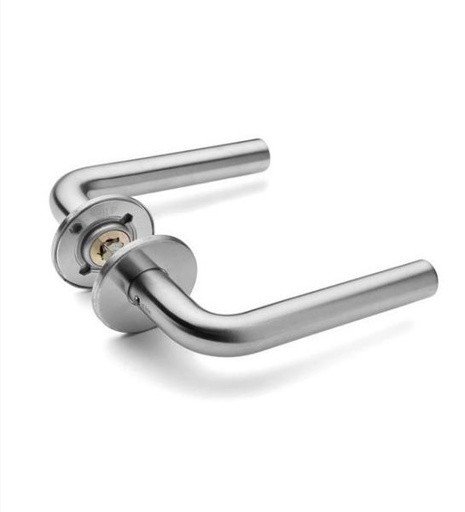 [FK252] Swing Gates Stainless Steel Lever Handle L shaped - Satin Chrome Finished
