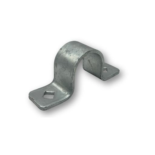 [HN148] Swing Gate Hot Dip Galvanized Pipe Hinge Strap (Loose Fit, 40NB, Diamond Hole) - Strap Part Only