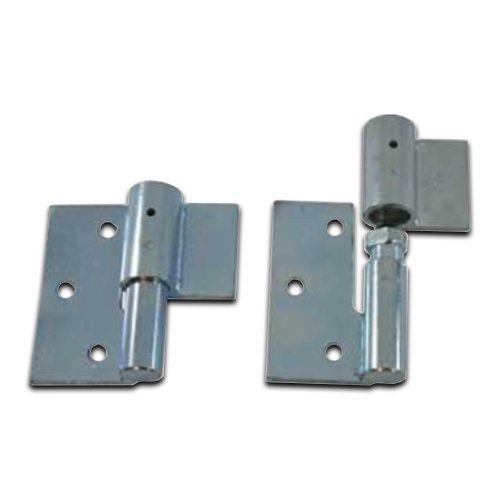 [HGWS202] Zinc Plated Weld to Screw Prison Hinges - 19mm Pin, LH, Silver, Lockable - Pair