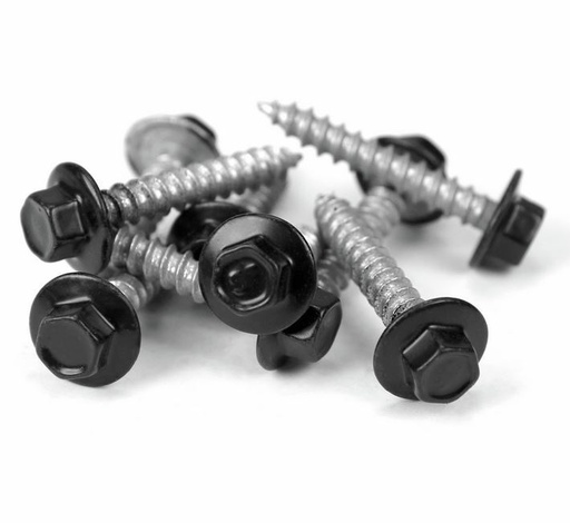 [FAFT061] Timber Mates Hex Head Screw 10g  x 25mm in Black Colour 