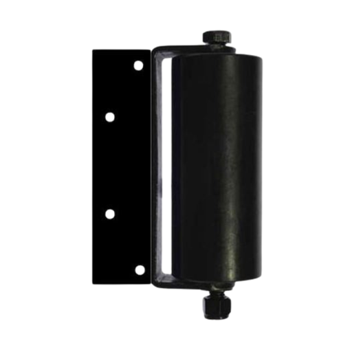[WH190] Sliding Gate Side Roller Bracket - 155x65mm Black Roller, Black Holding Bracket