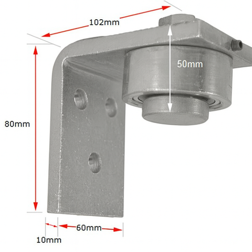 [HN421] Bolt on Bearing Hinges for 600 KG - Top