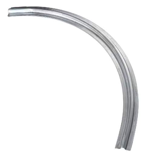 [RT375] Galvanised Curved steel U Groove Above Ground Floor Track for Sliding Gates 1 Metre