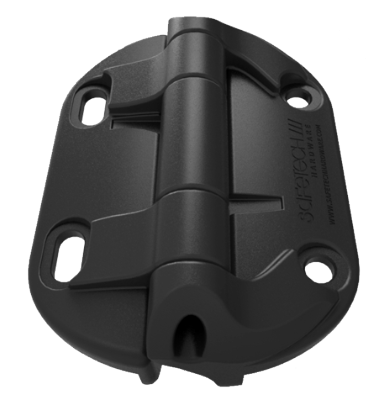 [HN724] Safetech AlfaHinge Neutral Tension Hinges -28kg, Black, No Legs - Pair