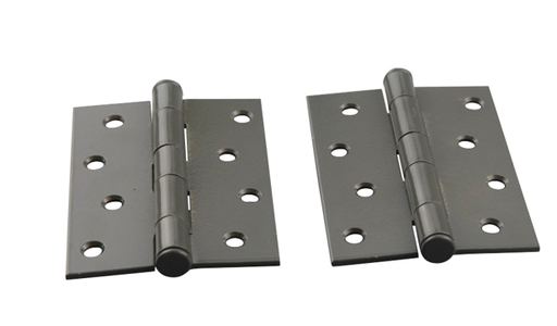 [HN122] Pair - Steel Butt Hinges 100x75x2.5mm finished - Monument