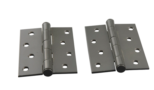 [HN122] Zinc Plated Steel Butt Hinges - 100x75x2.5mm, Monument- Pair