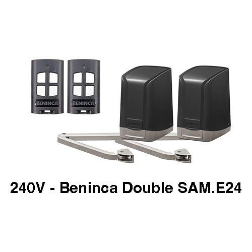 [MOT380] 240V Beninca Double Swing Gate Motor SAM.E24 - Complete Kit